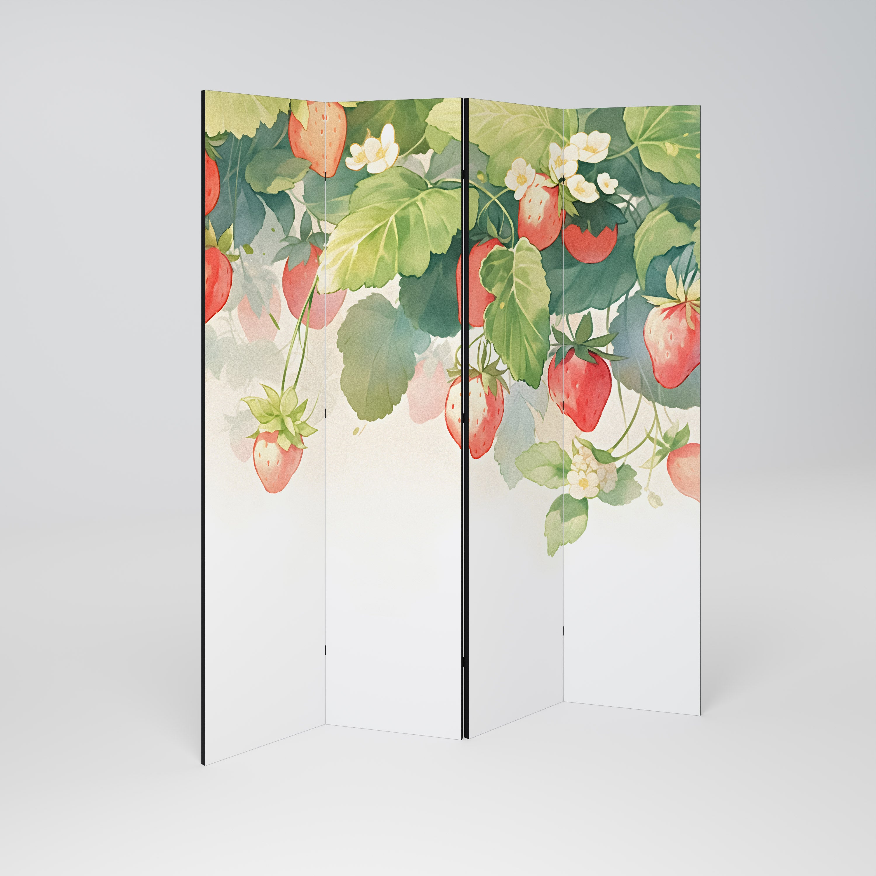 STRAWBERRY DREAMSCAPE Παραβάν με 4 πάνελ