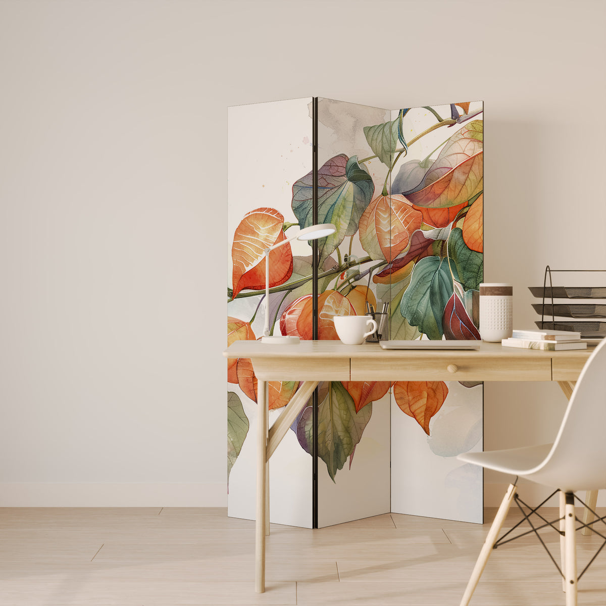 FLEETING DAYS 3-Panel Room Divider