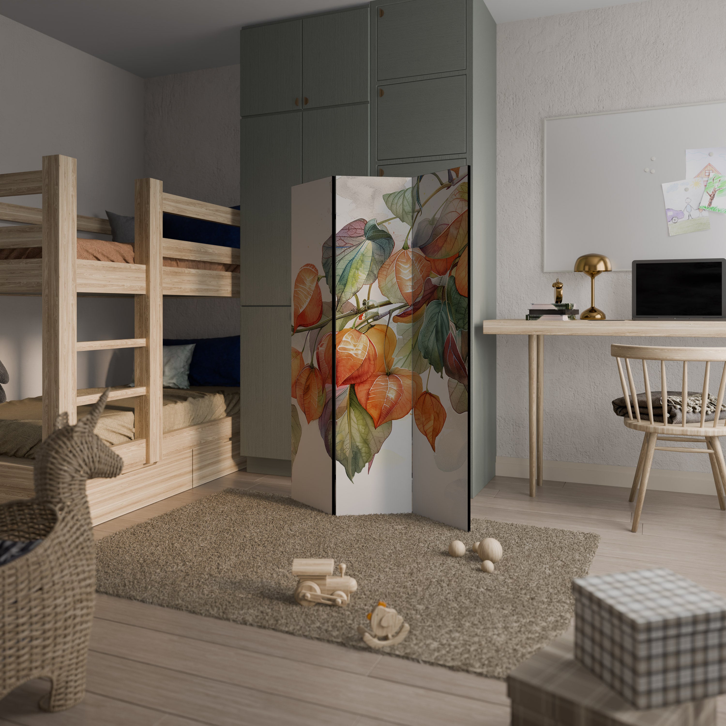 FLEETING DAYS Dekorativ rumsavdelare – 3 paneler