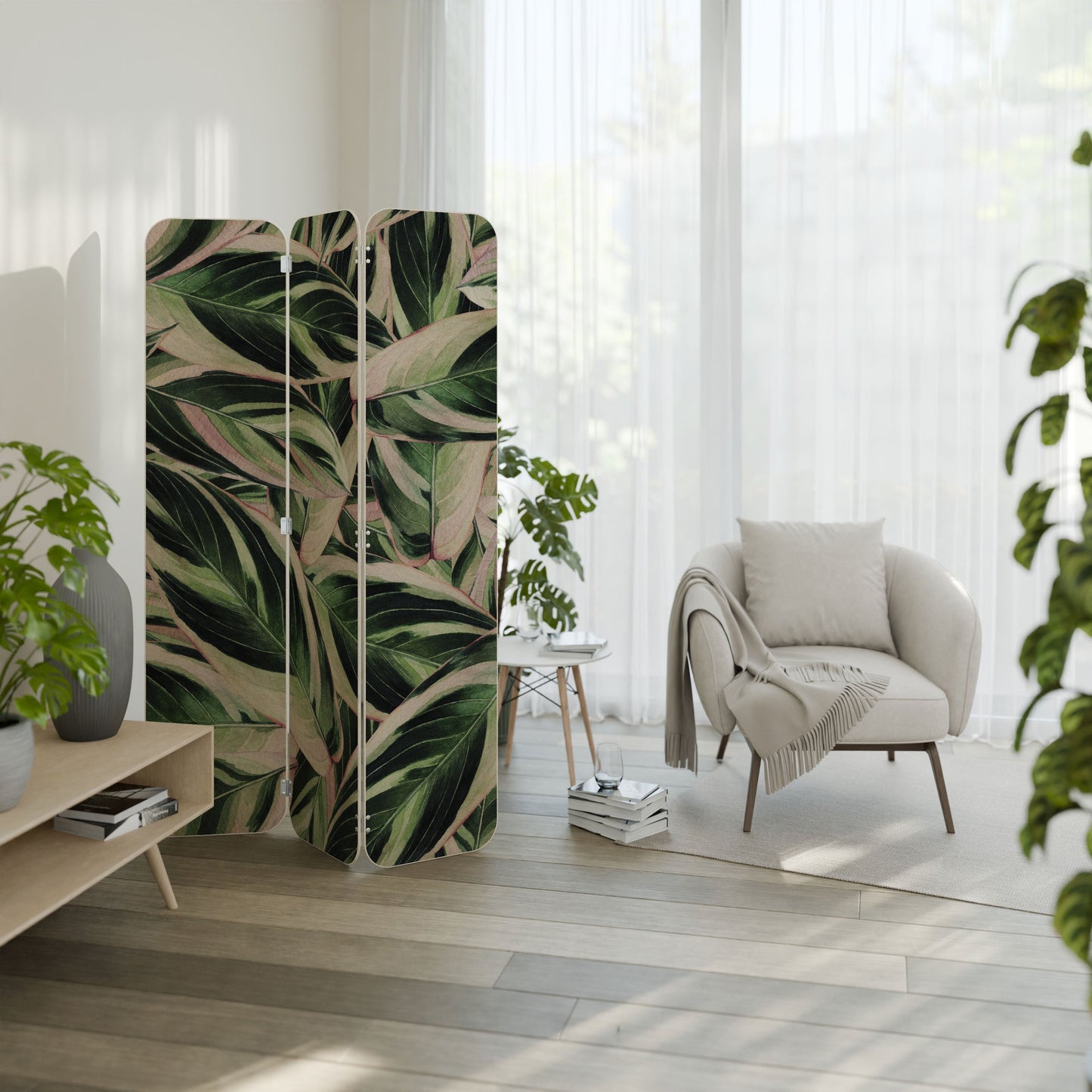 EERIE STROMANTHE 3-Panel Plywood Room Divider