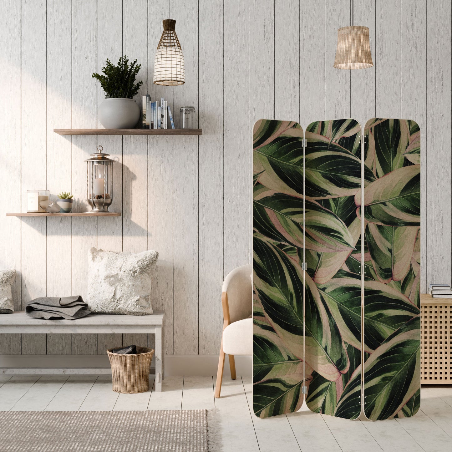 EERIE STROMANTHE 3-Panel Plywood Room Divider