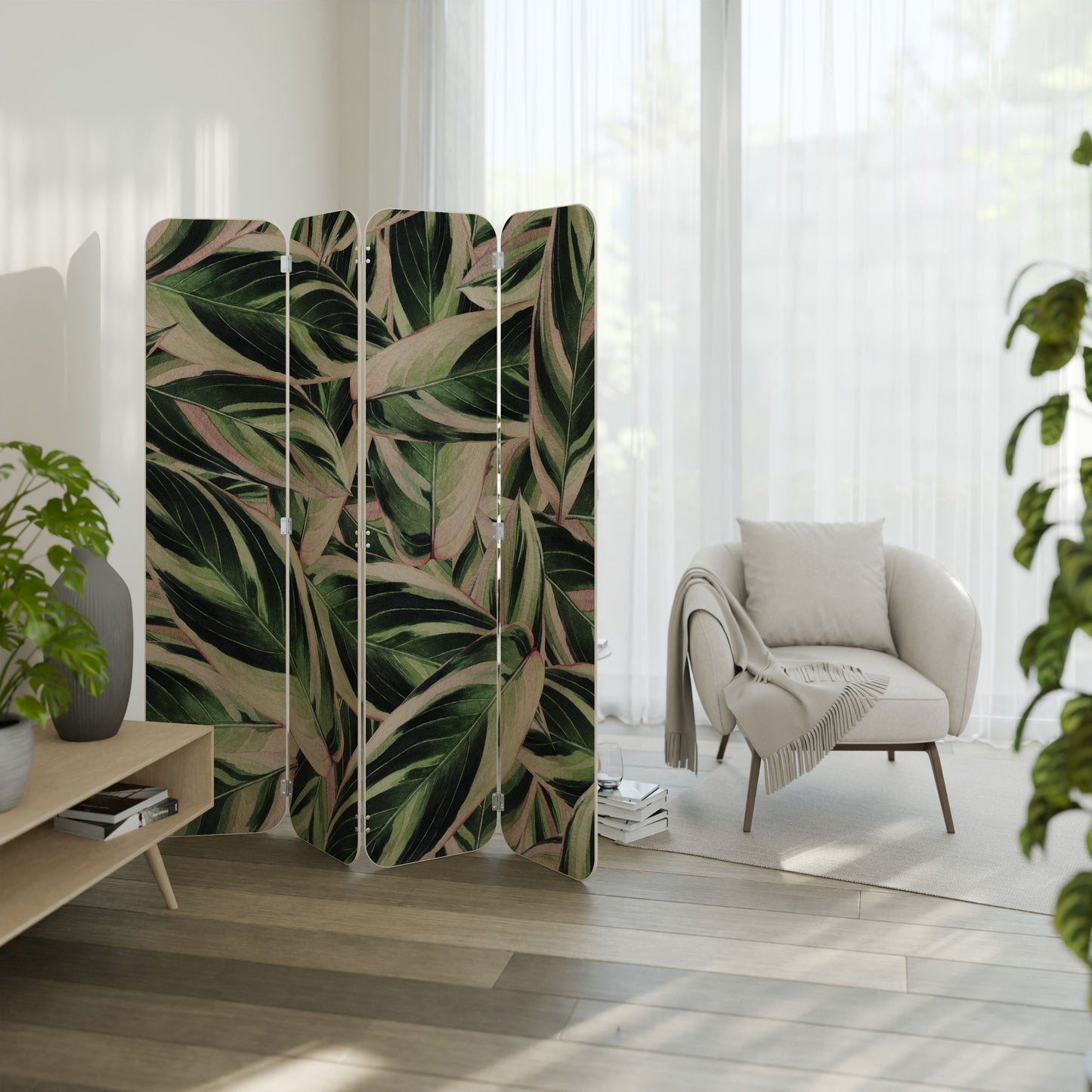 EERIE STROMANTHE 4-Panel Plywood Room Divider