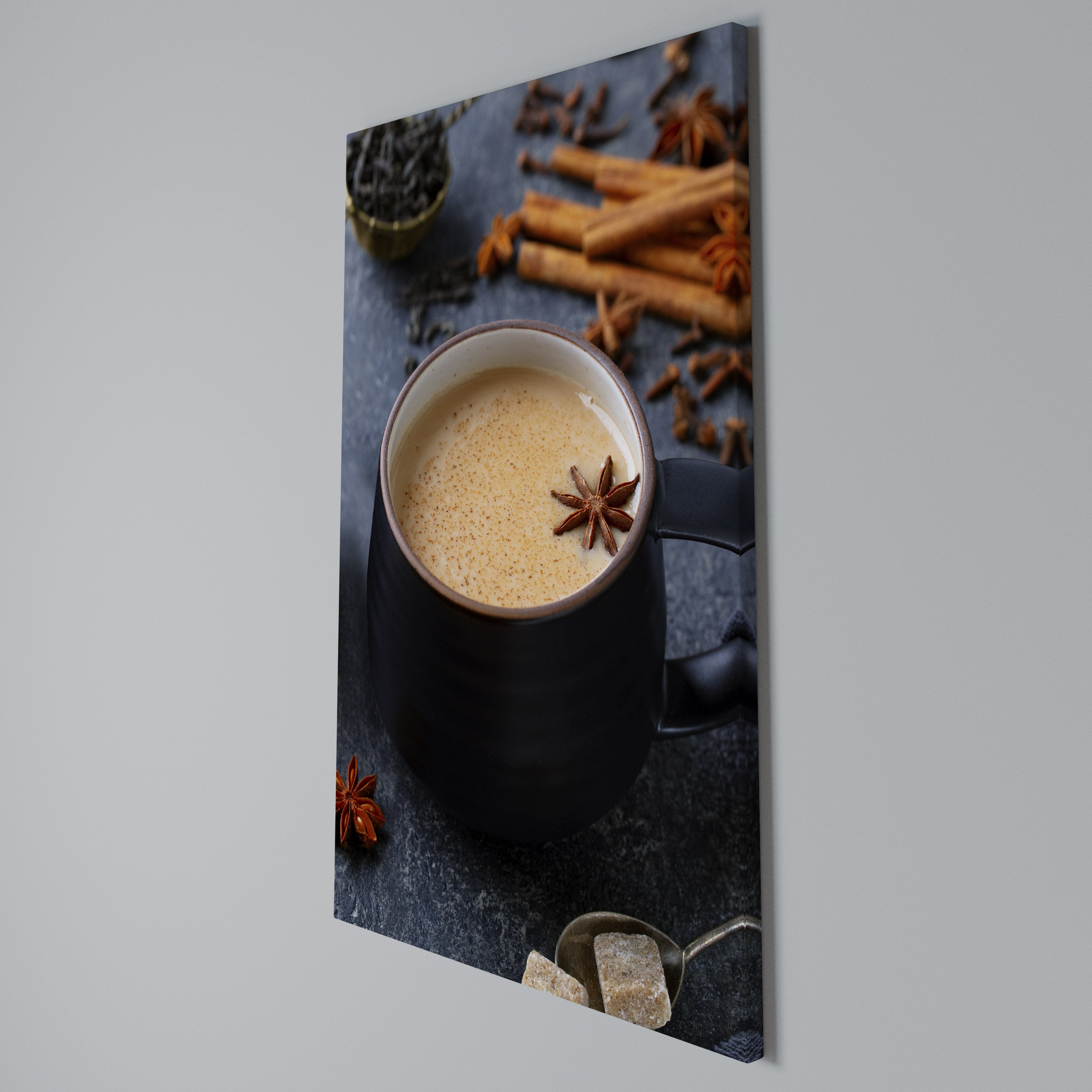 WARMTH IN A CUP Κατακόρυφος Πίνακας σε Καμβά