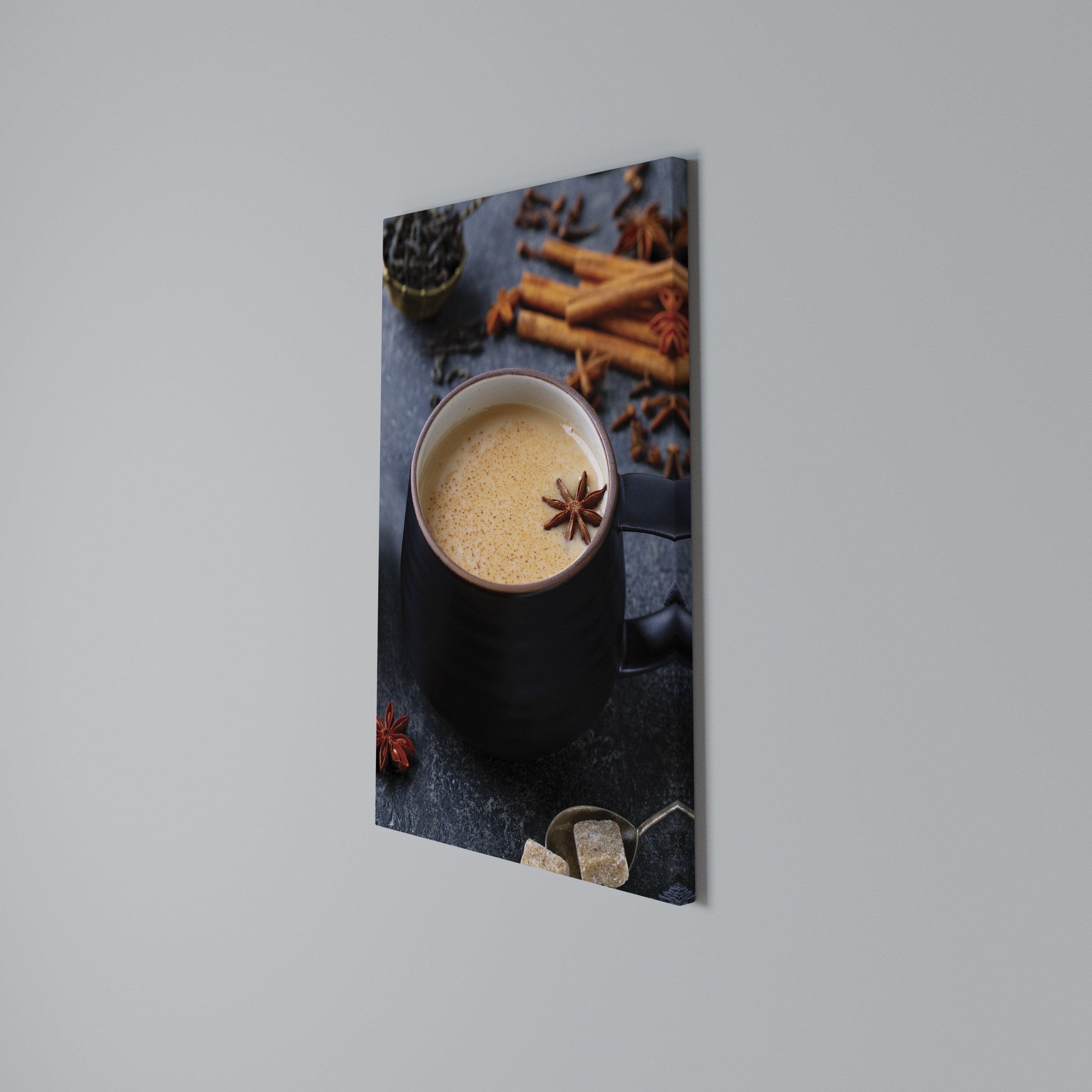 WARMTH IN A CUP Κατακόρυφος Πίνακας σε Καμβά