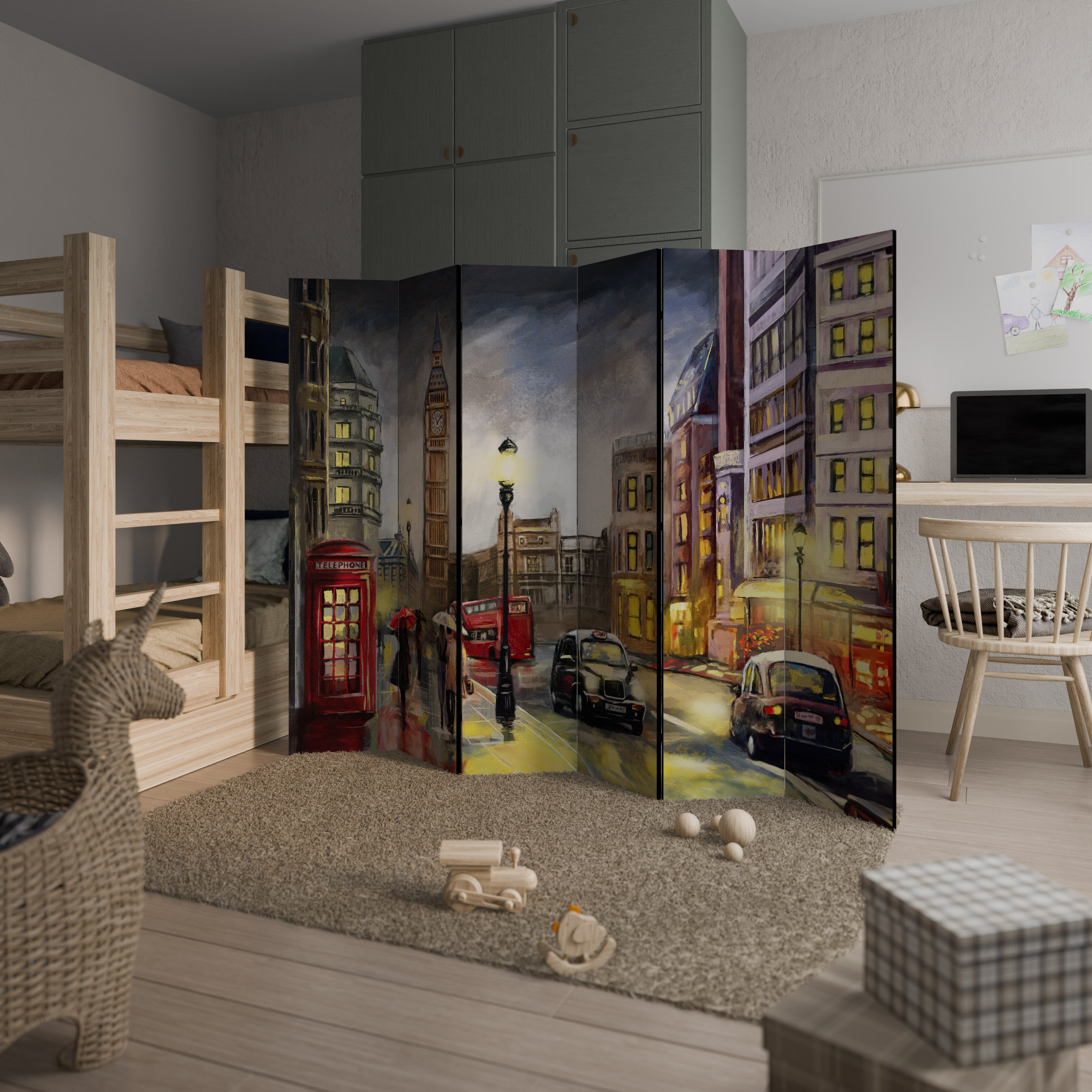 LONDON'S TIMELESS VIBES 6dílný paraván