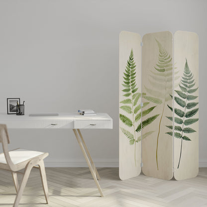 FERN MAJESTY 3-Panel Plywood Room Divider