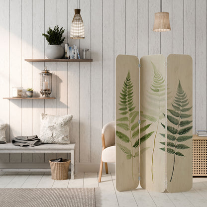 FERN MAJESTY 3-Panel Plywood Room Divider