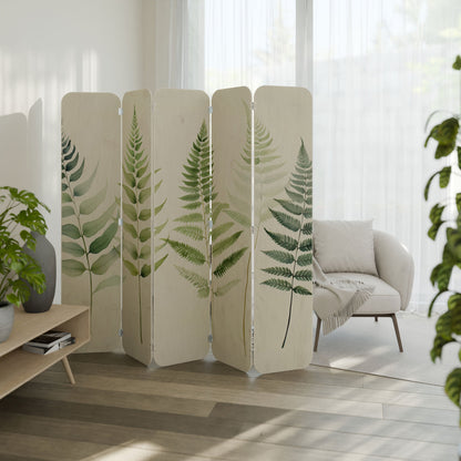 FERN MAJESTY 5-Panel Plywood Room Divider