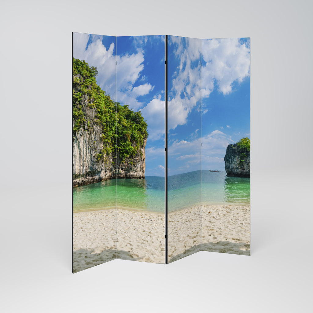 SUN-KISSED HAVEN 4-Panel Room Divider