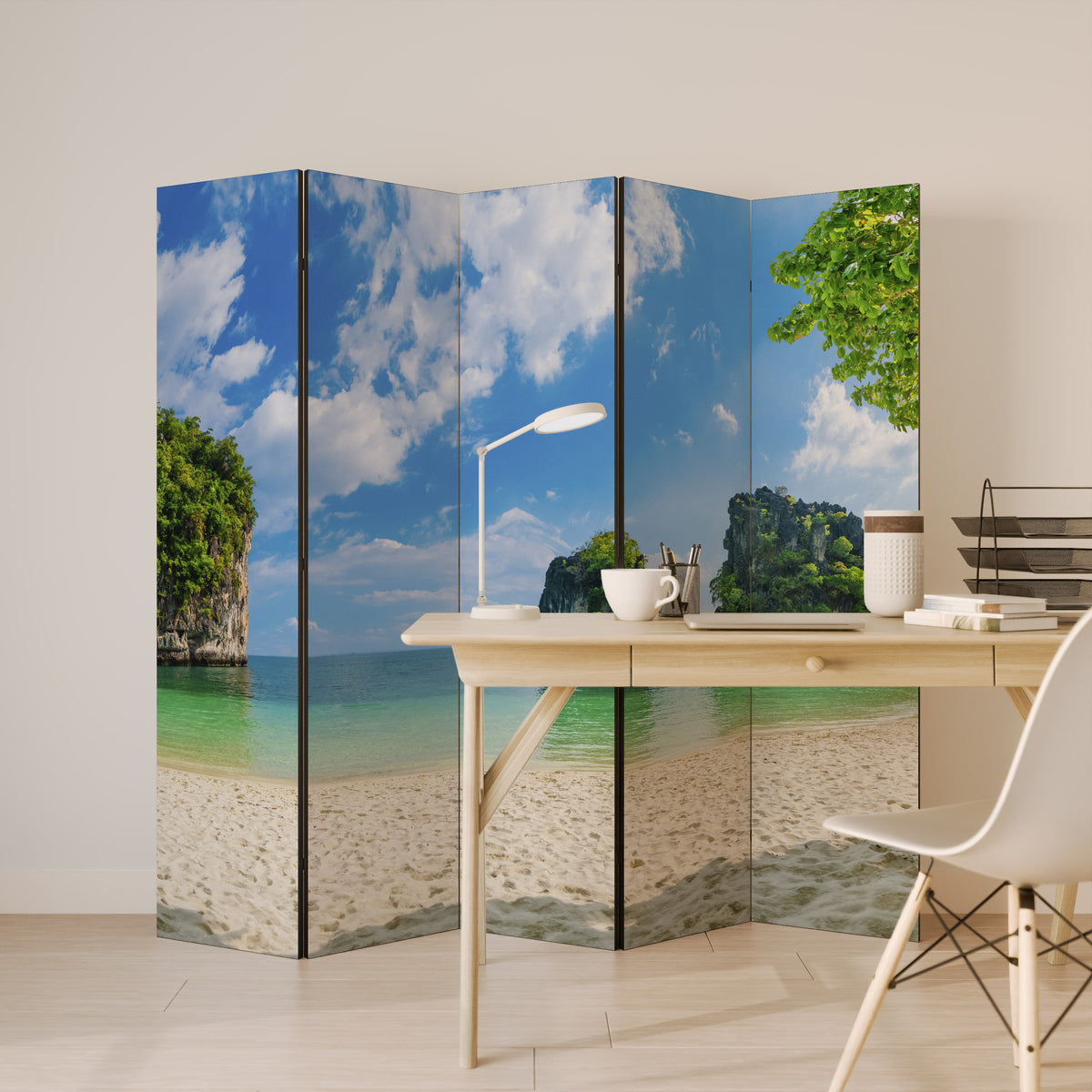 SUN-KISSED HAVEN 5-teiliger Paravent