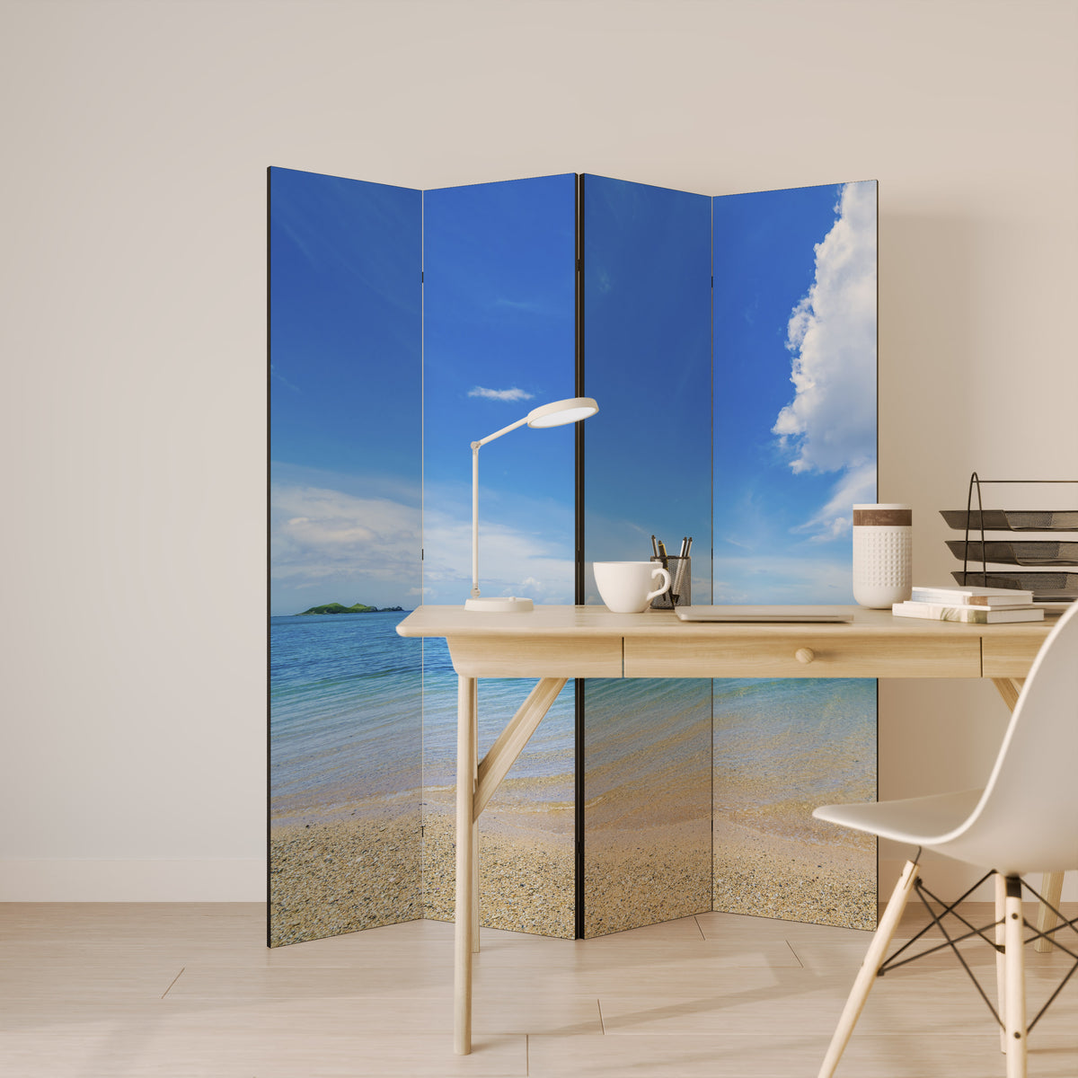 TIDES OF TIME 4-Panel Room Divider