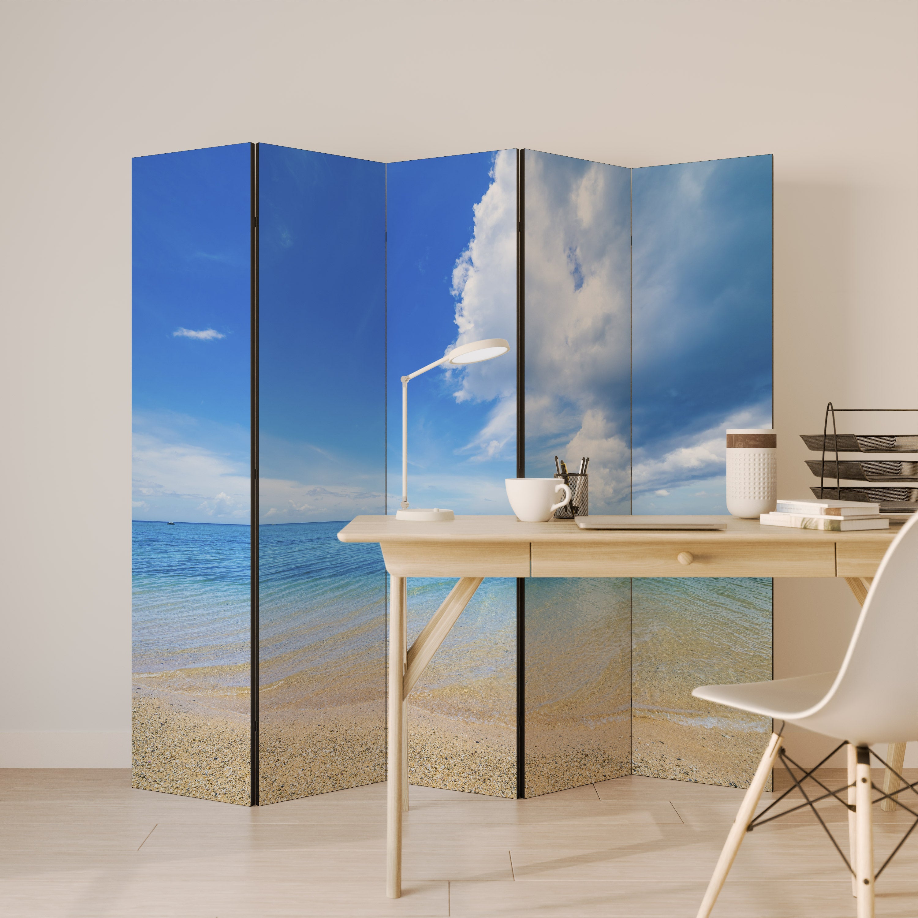 TIDES OF TIME 5-Panel Room Divider