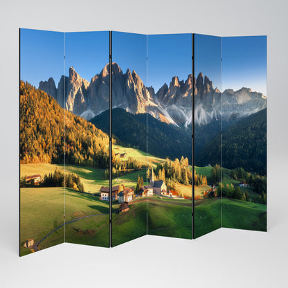 MOUNTAIN DREAMSCAPE Biombo de 6 paneles