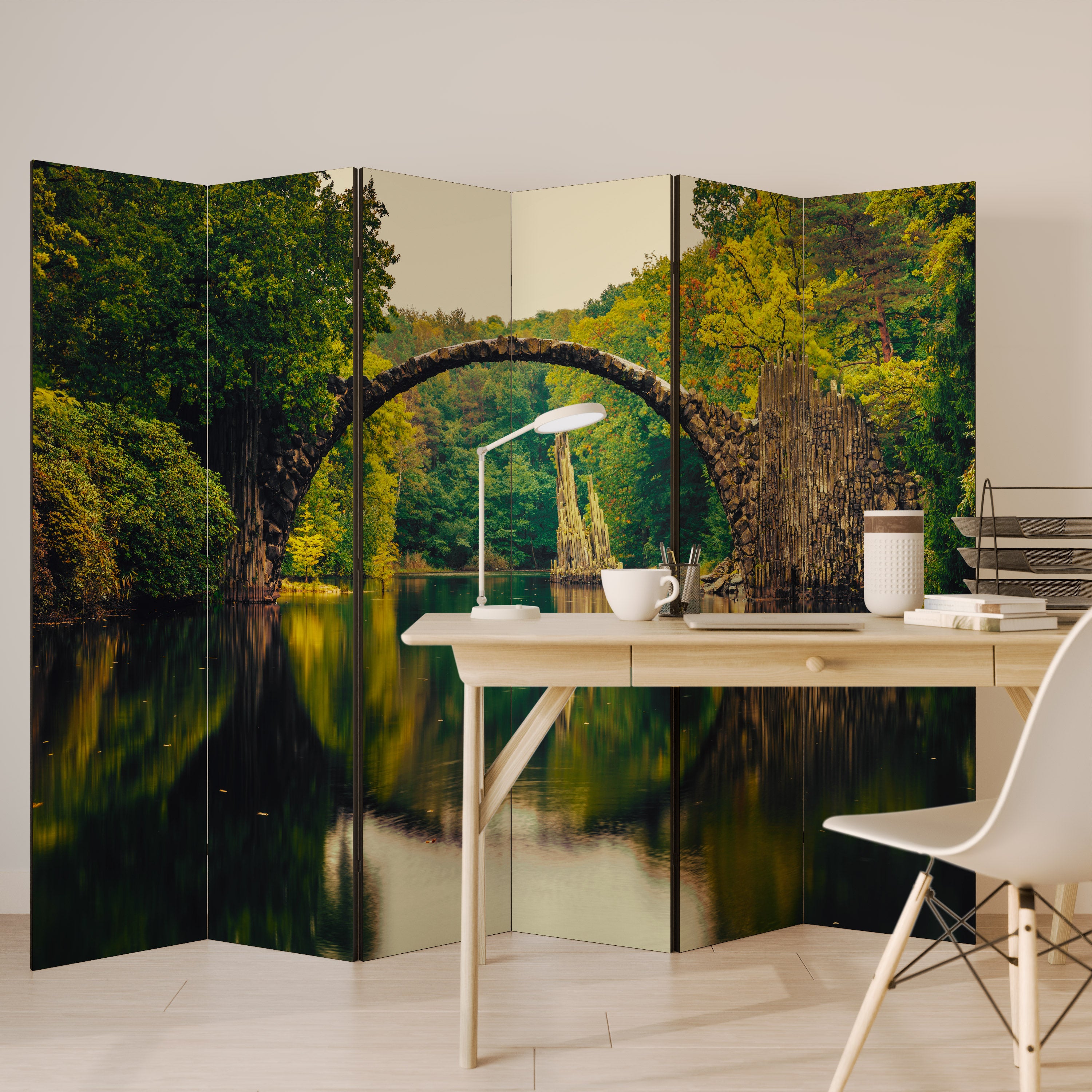 SERENE REFLECTIONS REALM 6-Panel Room Divider