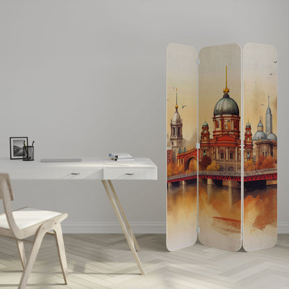 BERLIN SPIRIT 3-Panel Plywood Room Divider