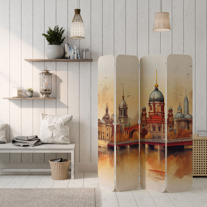 BERLIN SPIRIT 4-Panel Plywood Room Divider