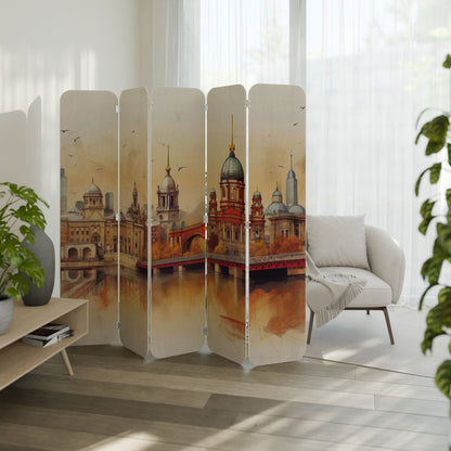 BERLIN SPIRIT 5-Panel Plywood Room Divider