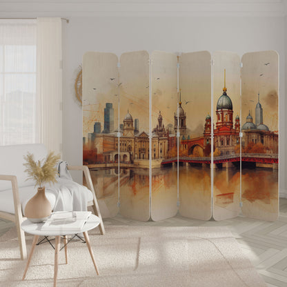 BERLIN SPIRIT 6-Panel Plywood Room Divider