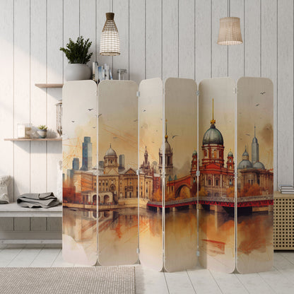 BERLIN SPIRIT 6-Panel Plywood Room Divider