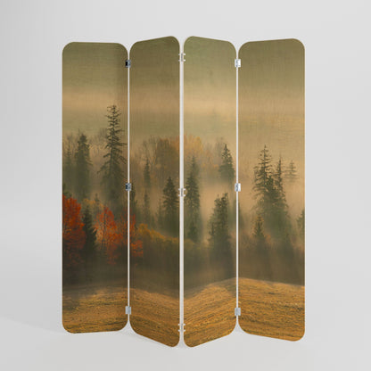 GILDING HOURS 4-Panel Plywood Room Divider