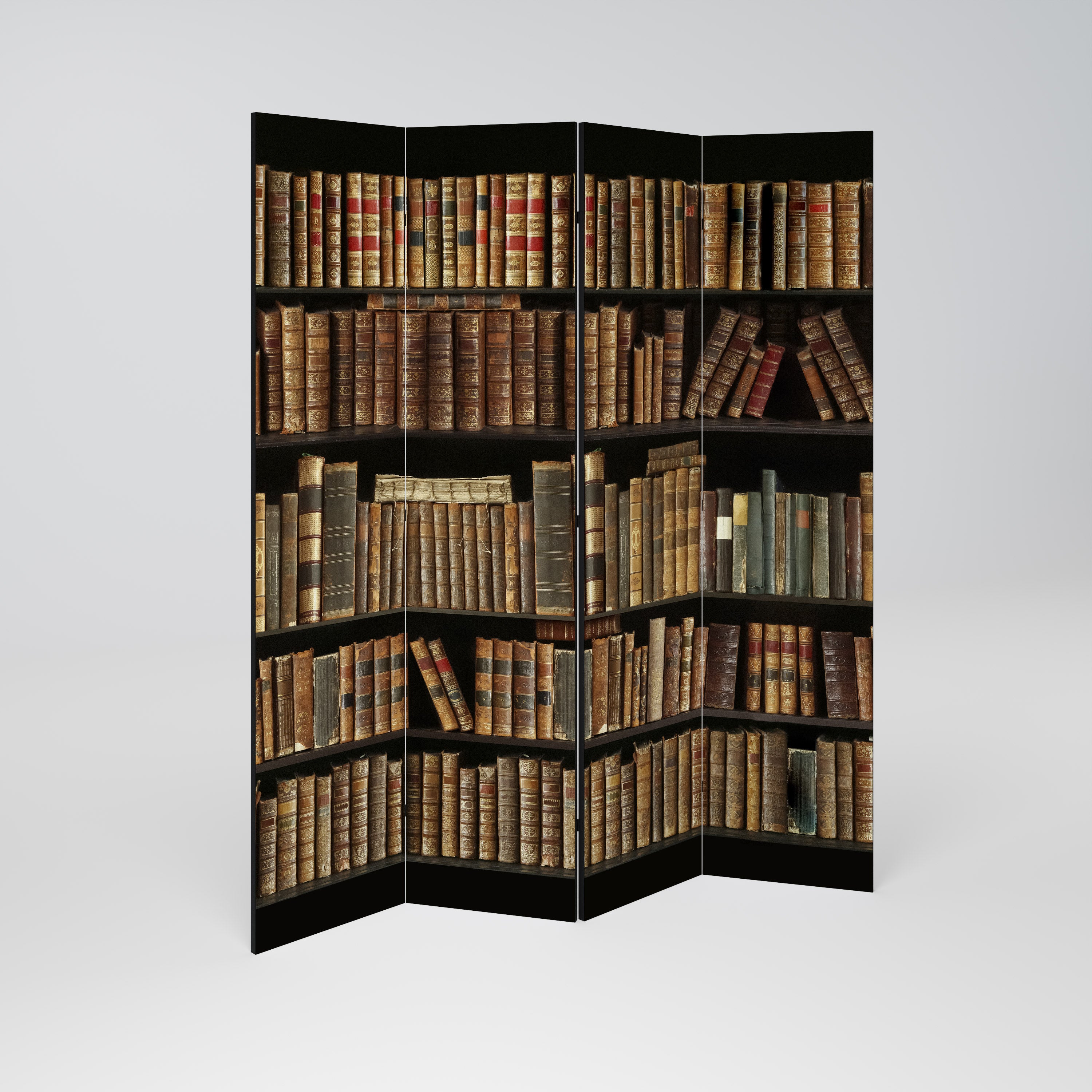 SHELVES OF TIME 4-Panel Room Divider