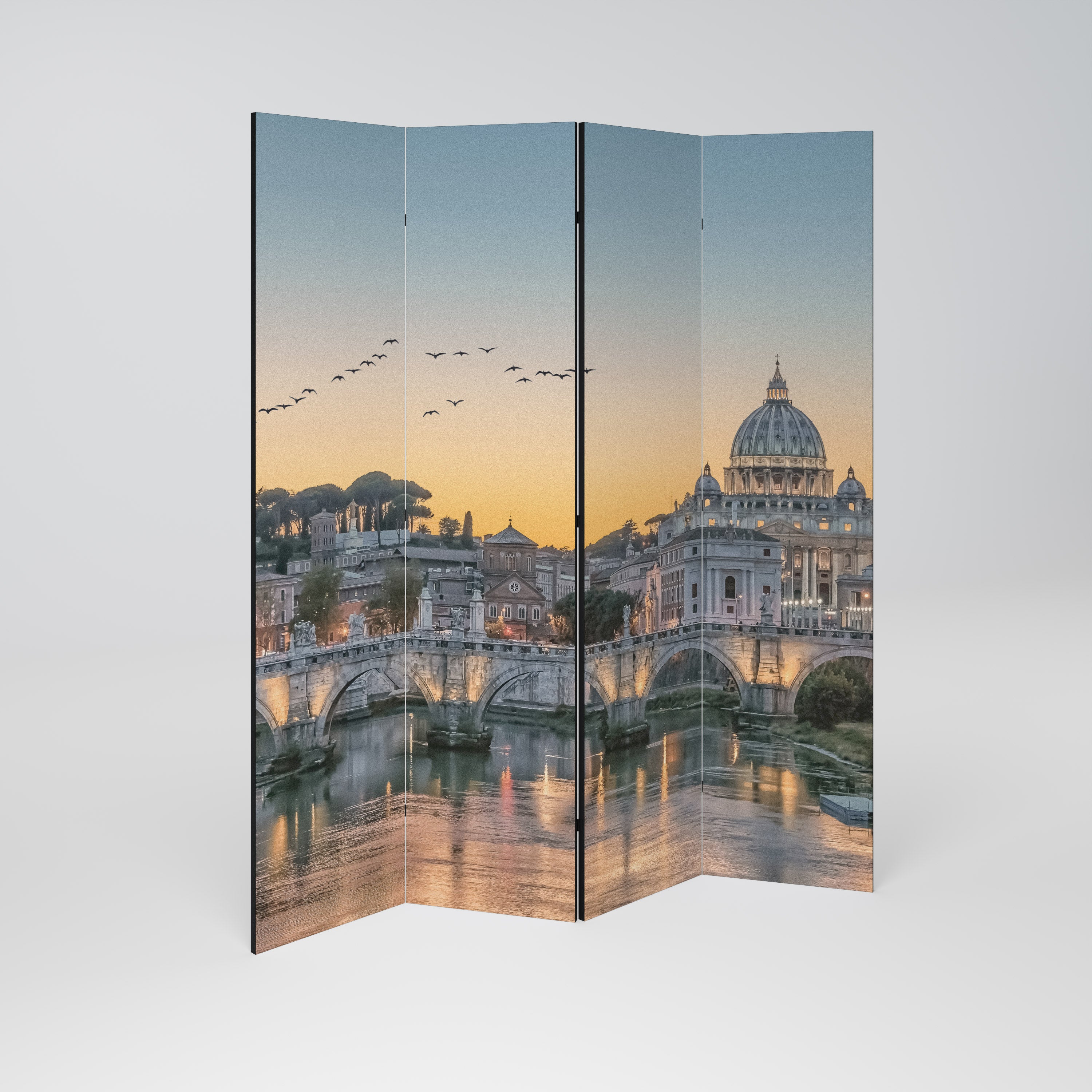 REFLECTIONS OF ROME Παραβάν με 4 πάνελ
