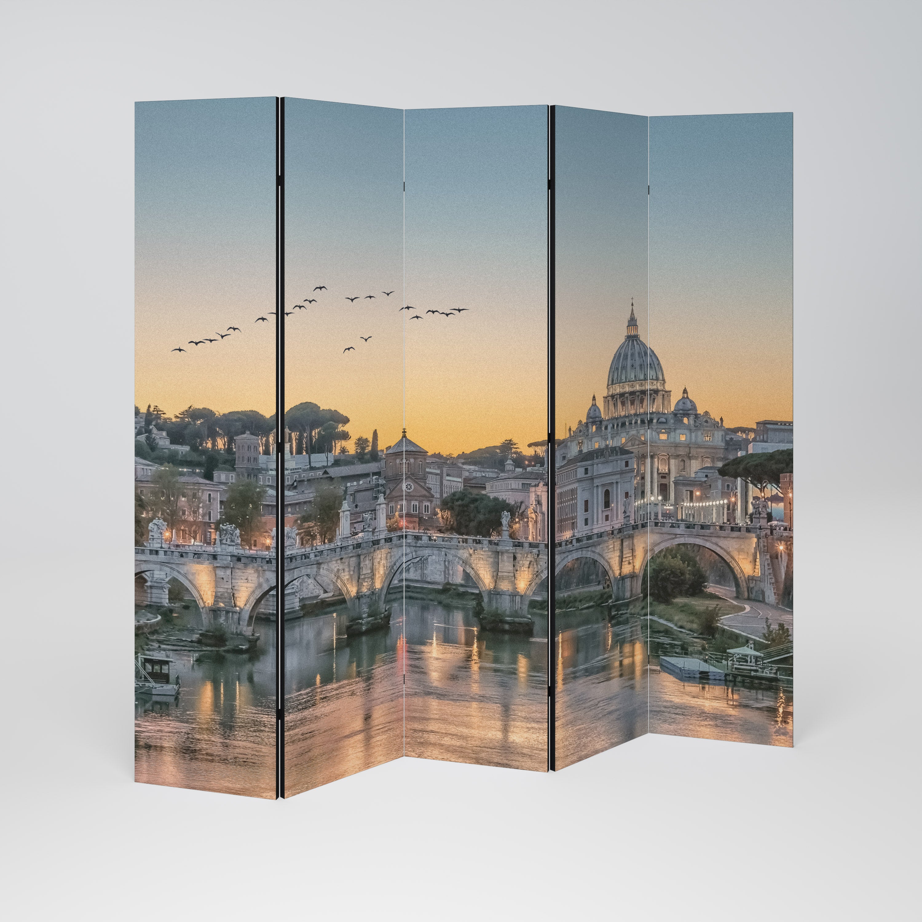 REFLECTIONS OF ROME 5-Panel Room Divider