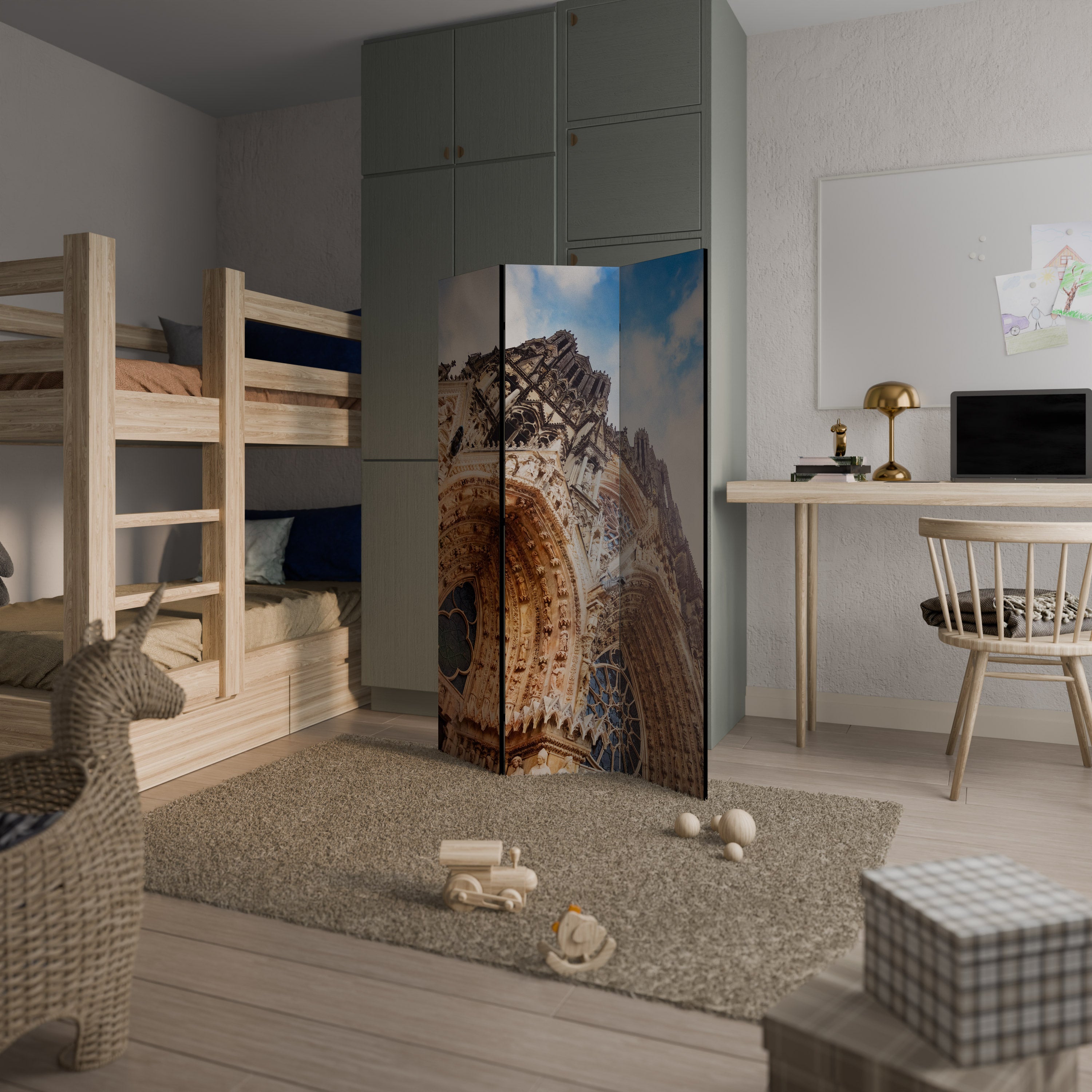 MYSTICAL ANGLES REVEALED Dekorativ rumsavdelare – 3 paneler