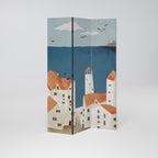 COASTLAND VILLAGE Dekorativ rumsavdelare – 3 paneler