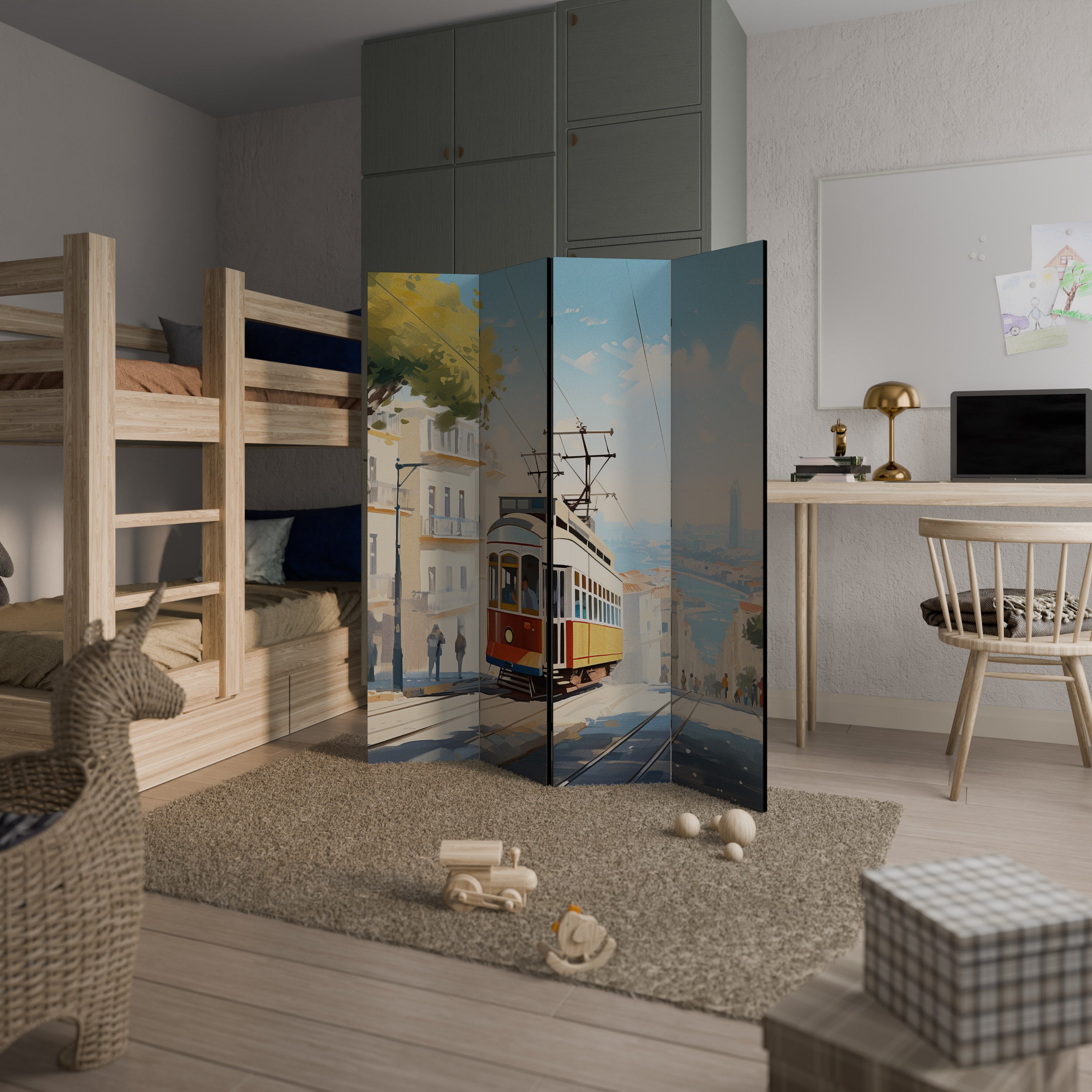 TRAMWAY DREAMSCAPE Παραβάν με 4 πάνελ