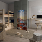 ROOFTOP RADIANCE 3-Panel Room Divider