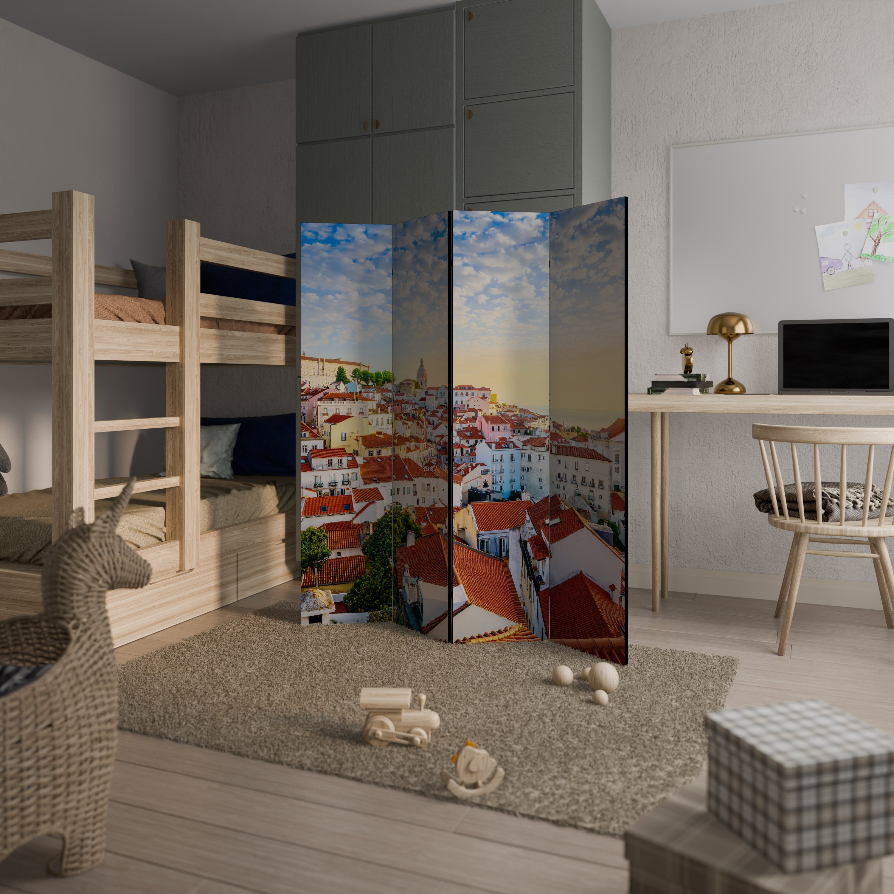 ROOFTOP RADIANCE Παραβάν με 4 πάνελ