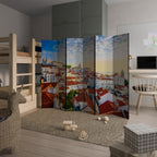 ROOFTOP RADIANCE Biombo de 6 paneles