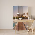 SUNSET SANDSCAPE JOURNEY 3-Panel Room Divider