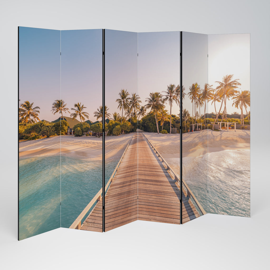SUNSET SANDSCAPE JOURNEY 6-Panel Room Divider
