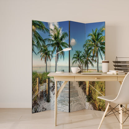 BREEZY COASTAL RETREAT Biombo de 4 Painéis