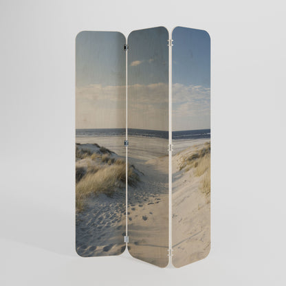 SEASIDE DREAMING 3-Panel Plywood Room Divider