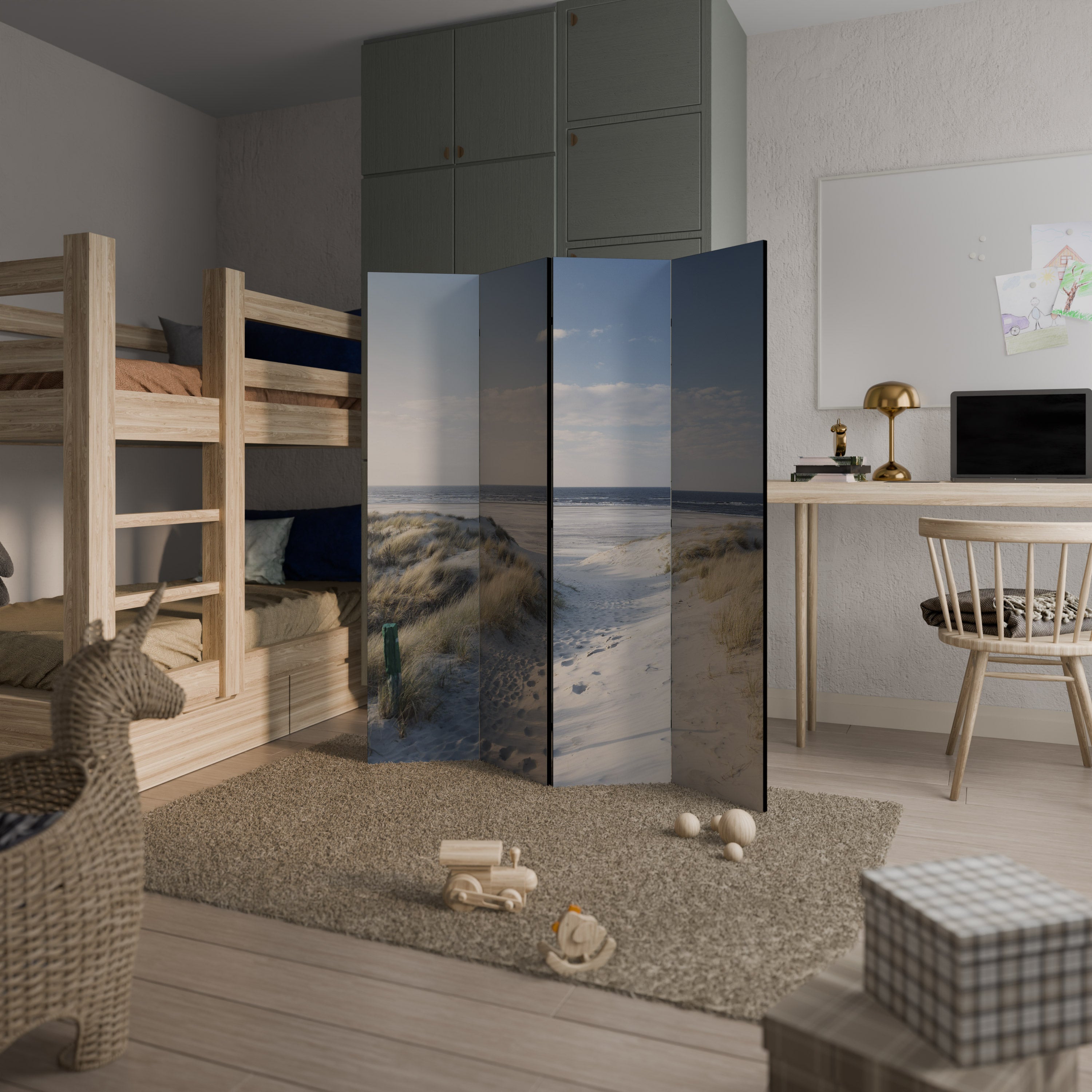 SEASIDE DREAMING Παραβάν με 4 πάνελ