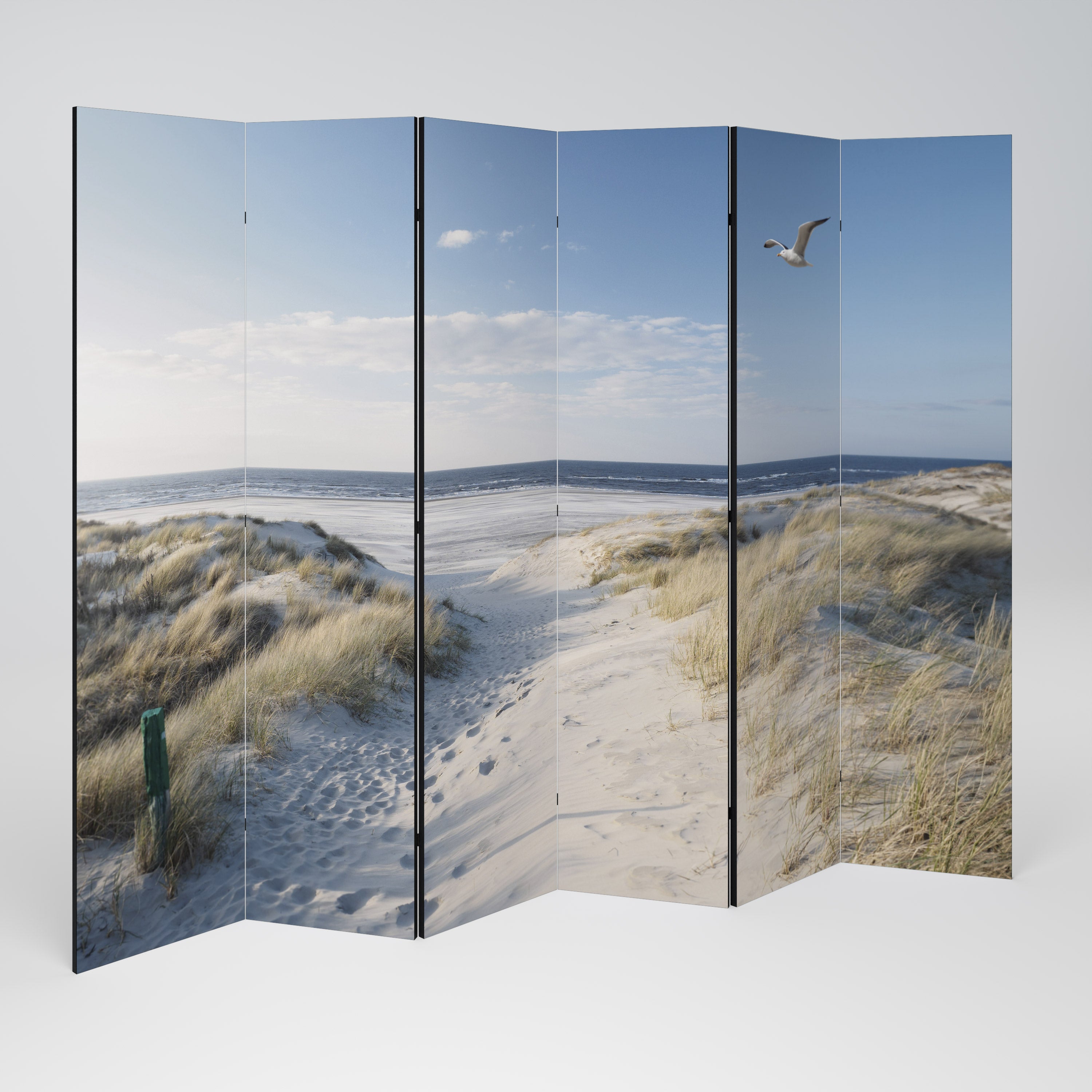 SEASIDE DREAMING 6-Panel Room Divider