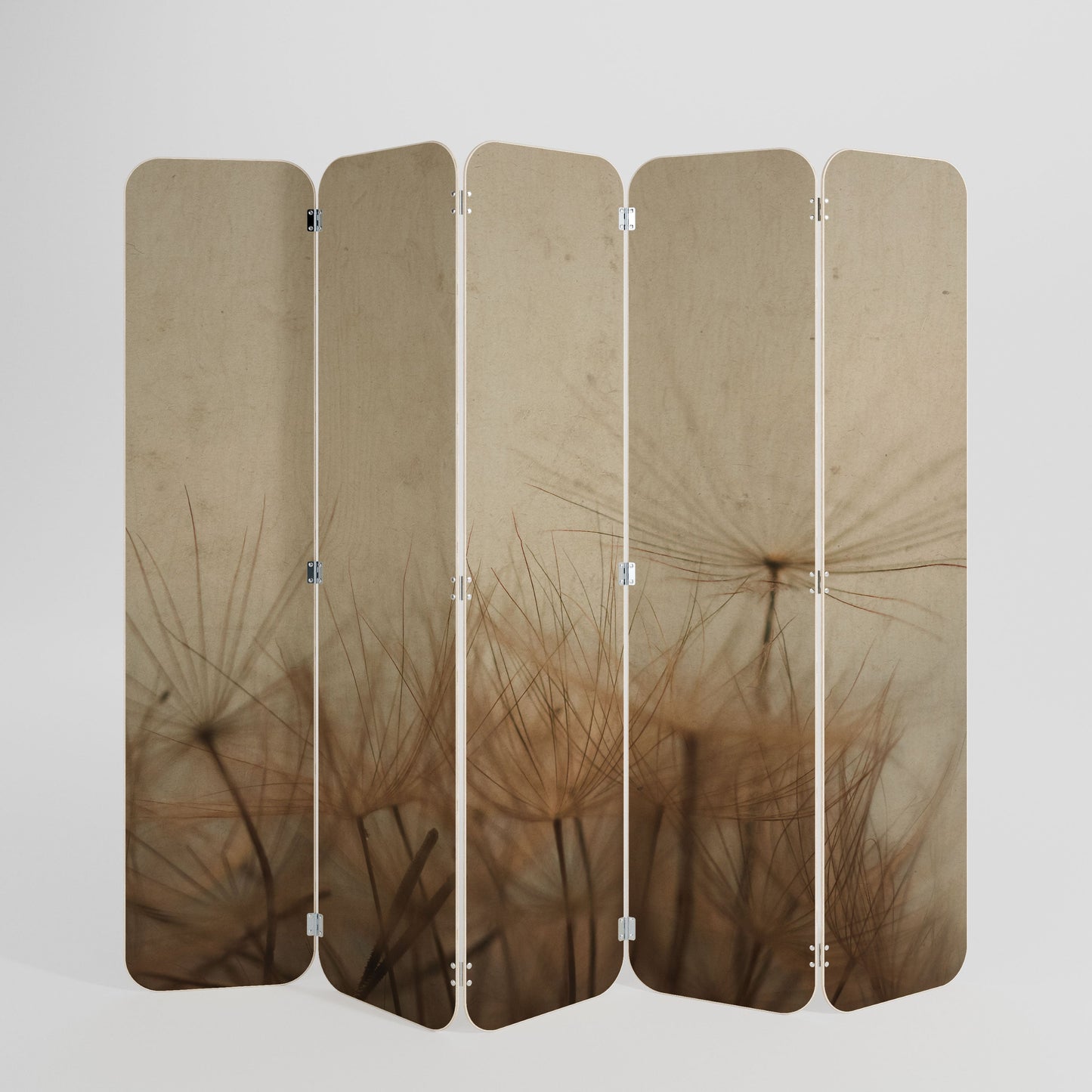 EARTH BREATH 5-Panel Plywood Room Divider