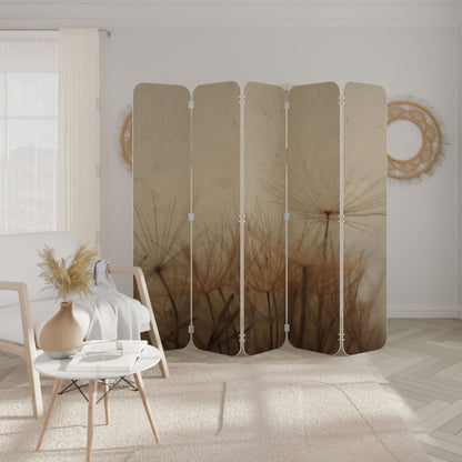 EARTH BREATH 5-Panel Plywood Room Divider