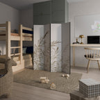 WHISPERING WINDS Biombo de 4 Painéis