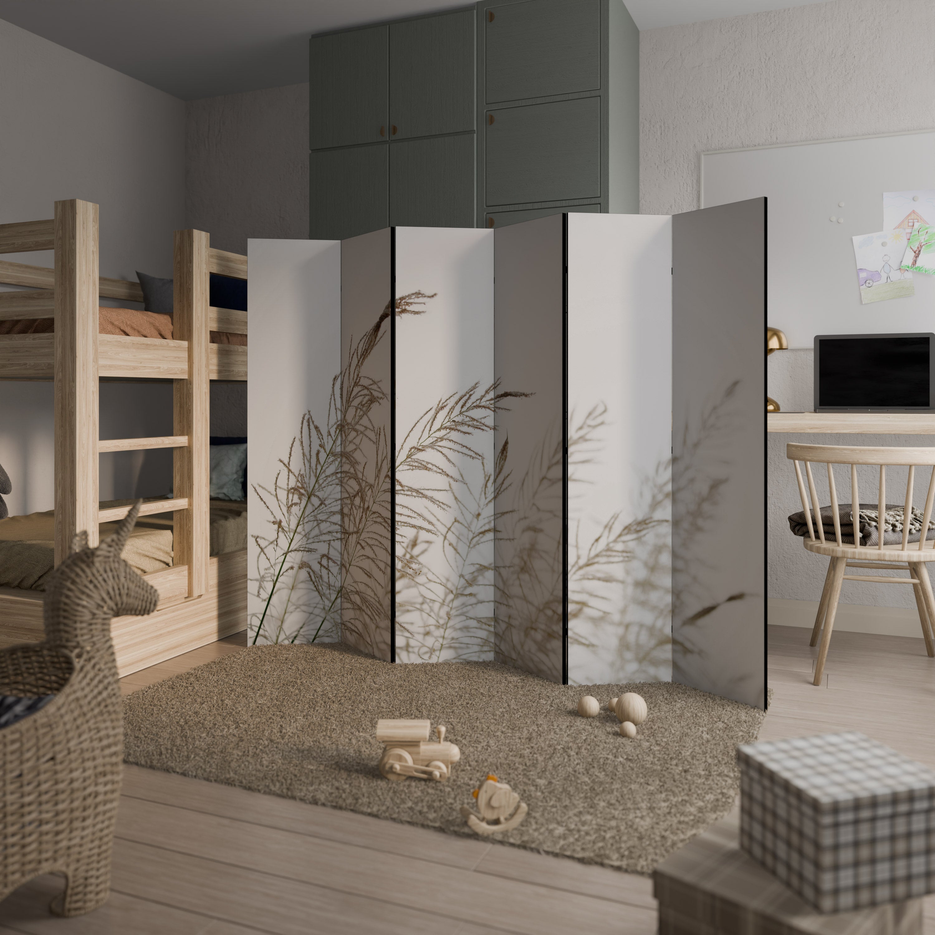 WHISPERING WINDS 6-teiliger Paravent