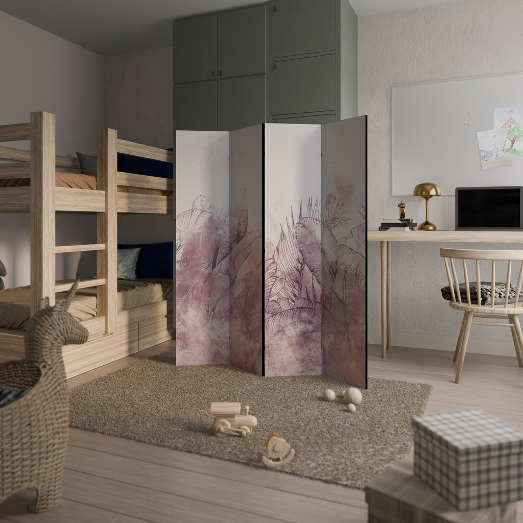 TROPICAL GLAM Biombo de 4 paneles