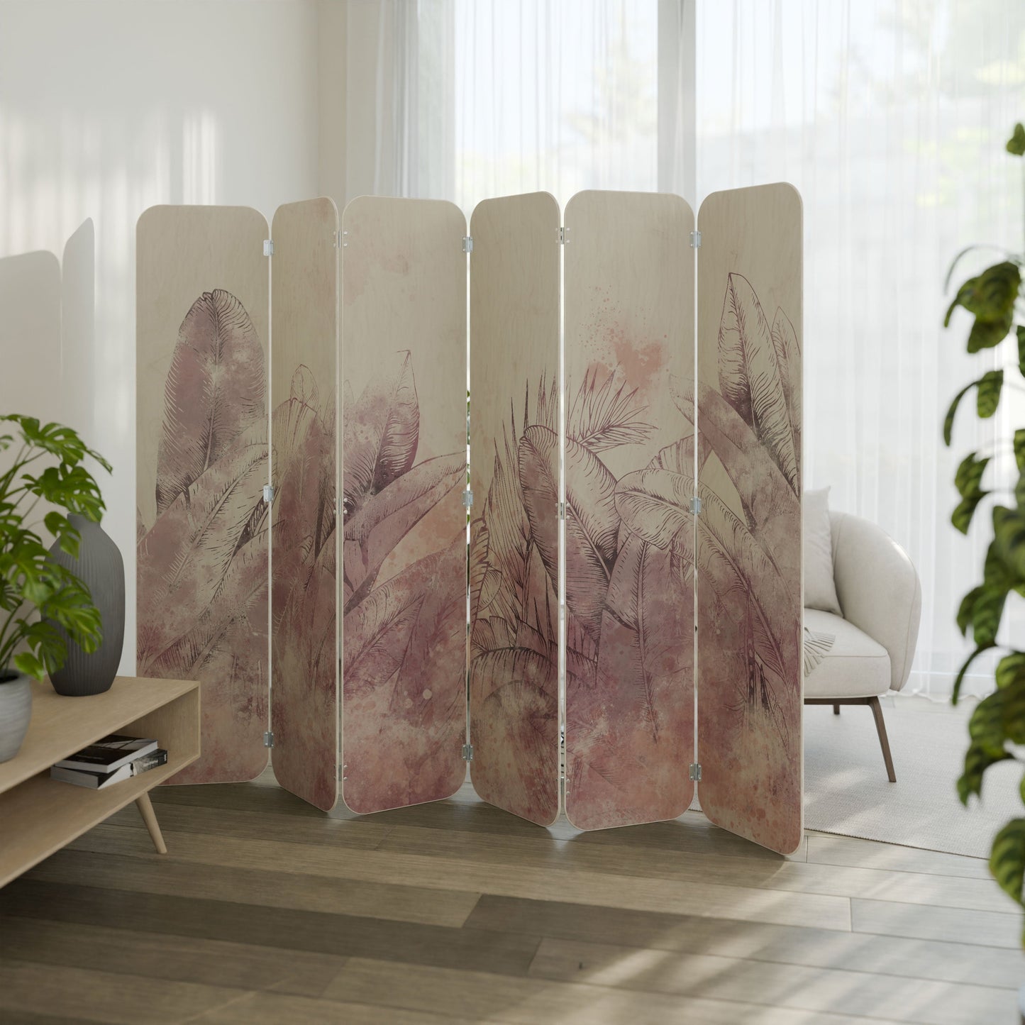 TROPICAL GLAM 6-Panel Plywood Room Divider