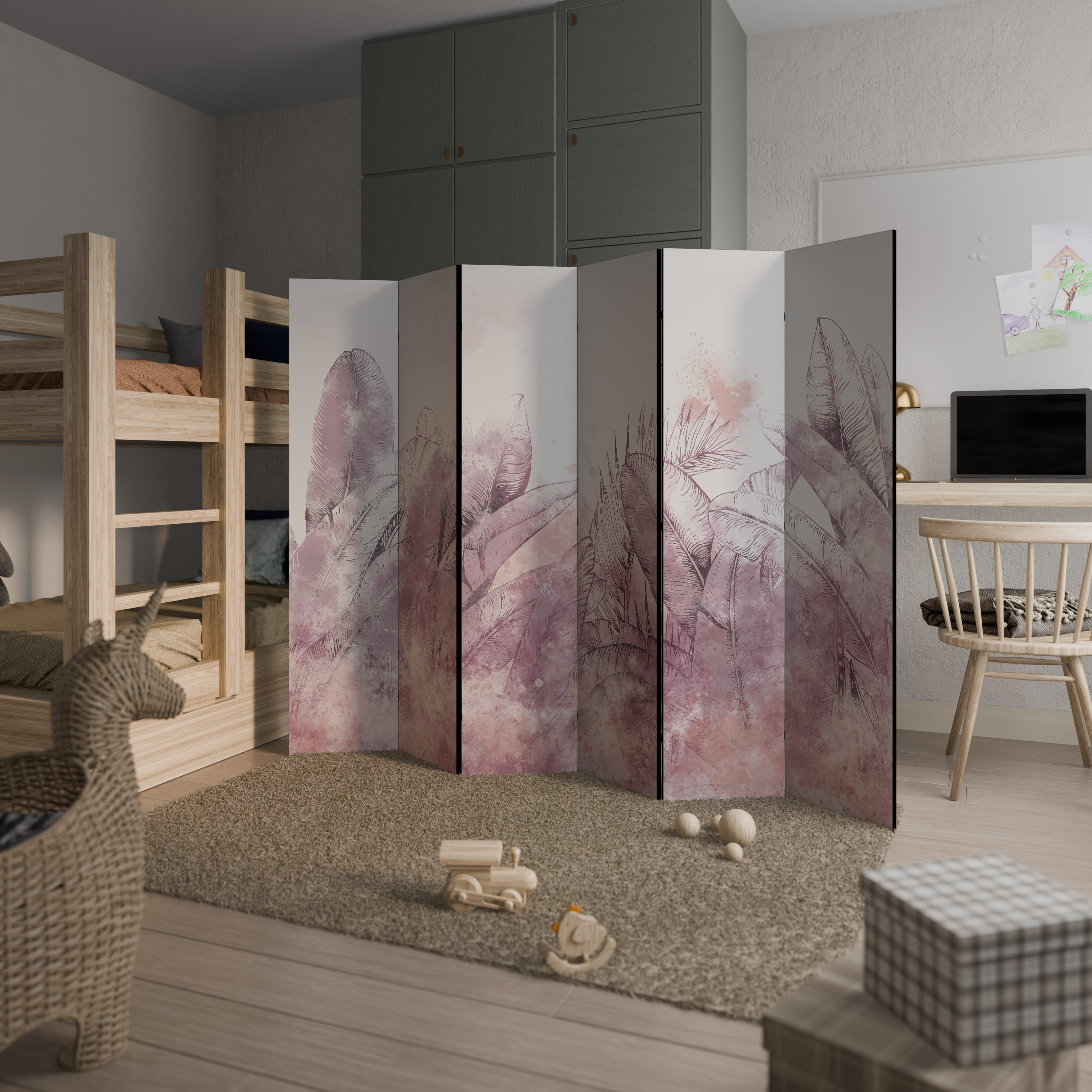 TROPICAL GLAM 6-teiliger Paravent