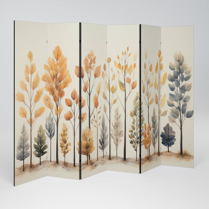 AUTUMN FOREST Biombo de 6 paneles