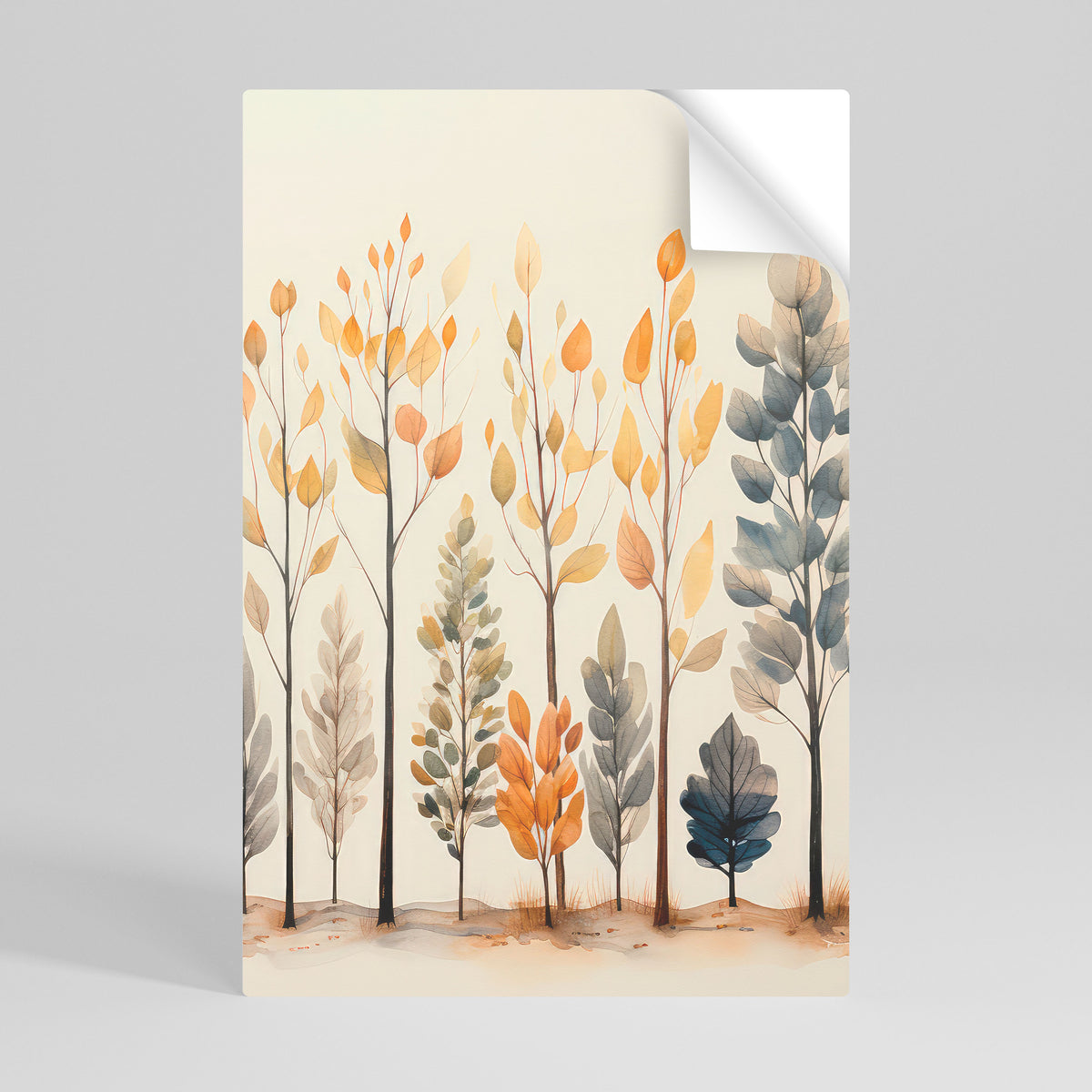 AUTUMN FOREST Poster Verticale Adesivo