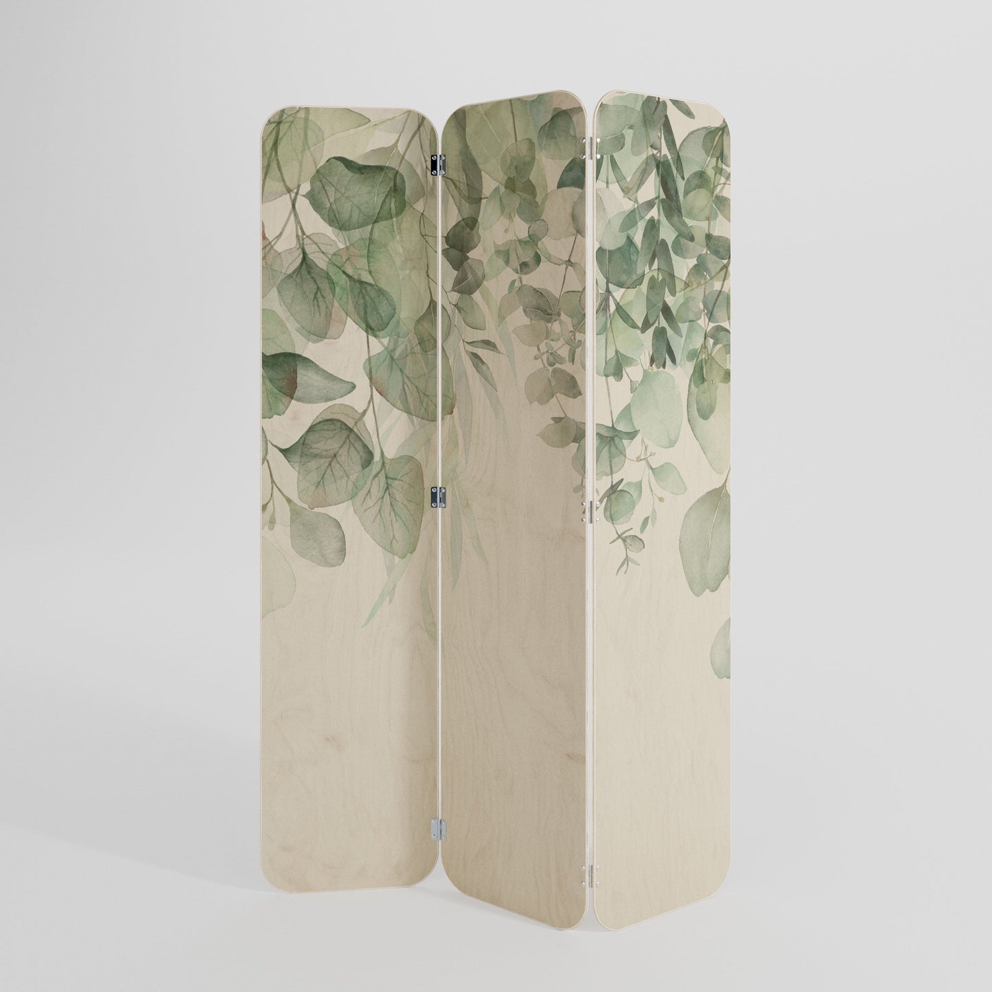 PURE VERDURE 3-Panel Plywood Room Divider