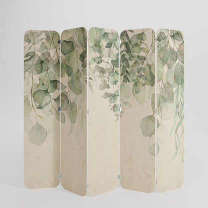 PURE VERDURE 5-Panel Plywood Room Divider